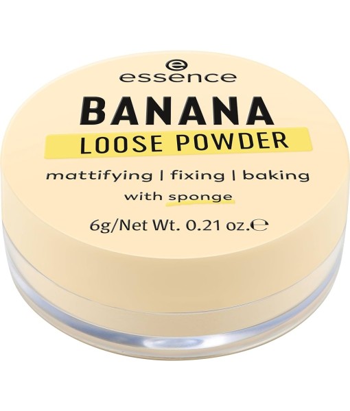 essence banana loose powder with sponge 6g