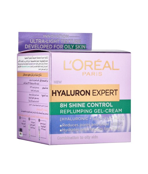 l`oreal hyaluron expert 8h shine control replumping gel cream 50ml