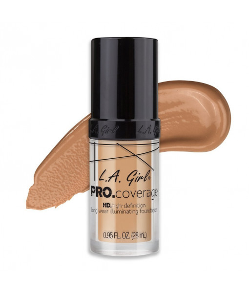 la girl pro coverage long wear illuminating foundation glm644 natural