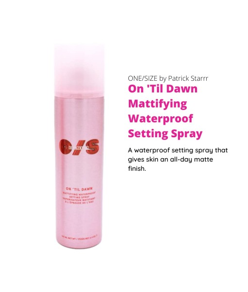 one size mattifying waterproof setting spray 143 ml