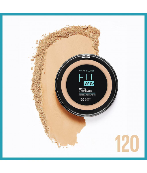 maybelline FIT ME® MATTE + PORELESS POWDER 120 classic ivory