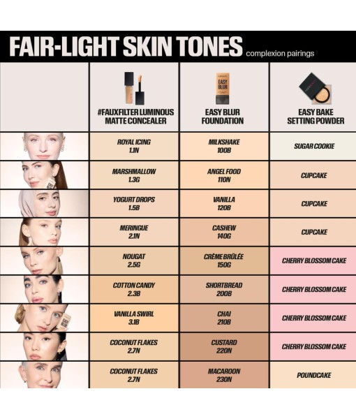 hudabeauty easy blur foundation 220n custard 30ml