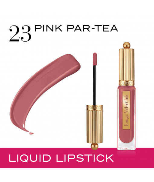 bourjois rouge velvet ink 23 pink par tea