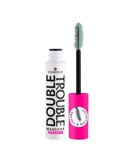 essence double trouble extra black mascara