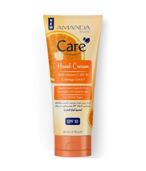 amanda care Hand Cream with Vitamin C, SPF10 & Orange Extract