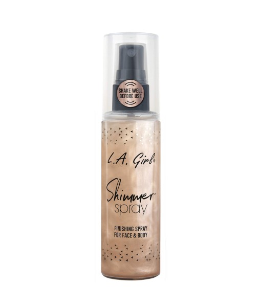 la girl shimmer spray finishing spray for face & body rose gold 80ml