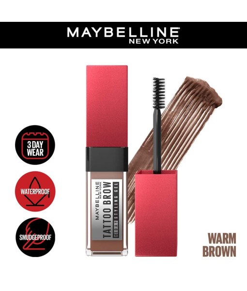 maybelline tattoo brow 3 day gel warm brown