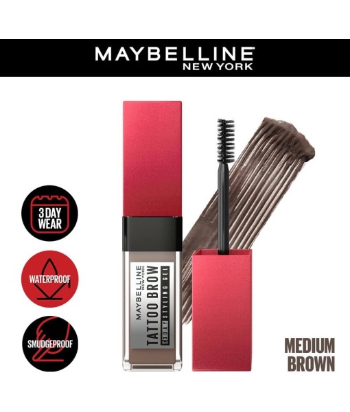 maybelline tattoo brow 3 day gel meduim brown