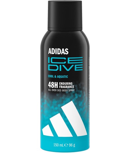 adidas ice dive cool & aquatic body spray 150ml