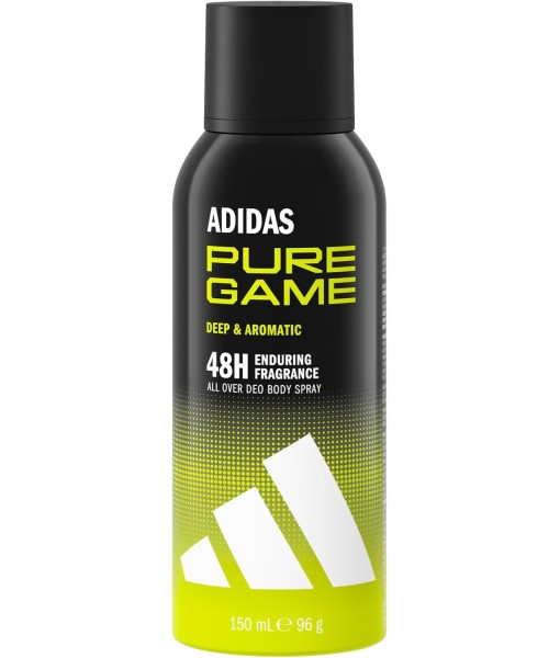 adidas pure game deep & aromatic body spray 150ml