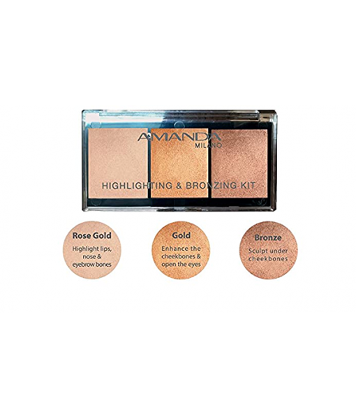 amanda highlighting & bronzing kit