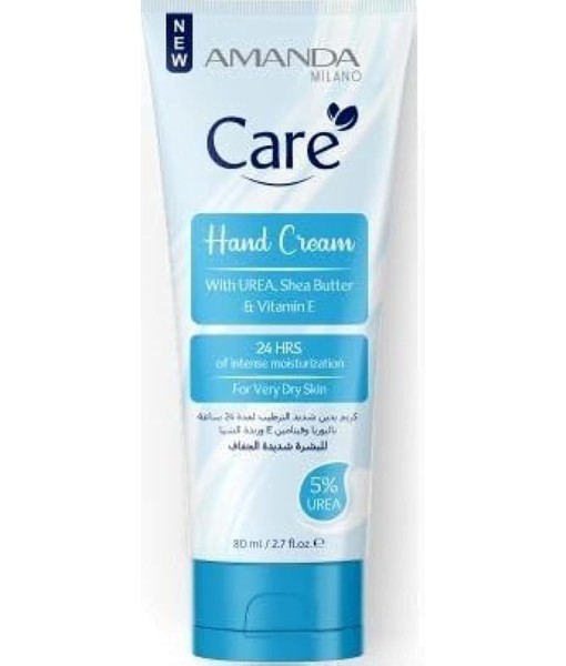 amanda care hand cream with shea urea,shea butter & vitamin e 80 ml