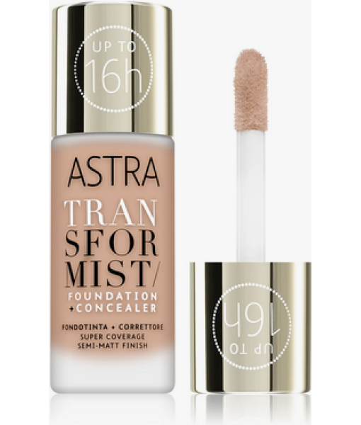 astra transformist foundation + concealer 004n