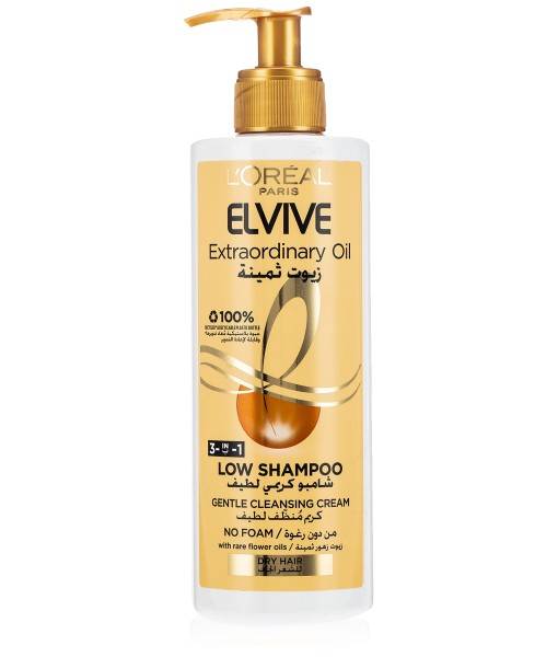 l`oreal elvive extraordinary oil low shampoo 400ml