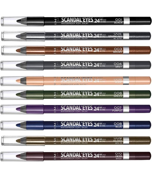 rimmel Scandaleyes Waterproof Kohl Black 001