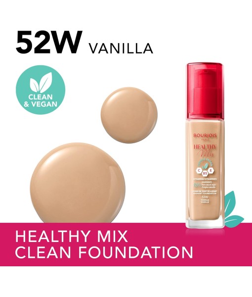 bourjois healthy mix foundation 52w vanilla