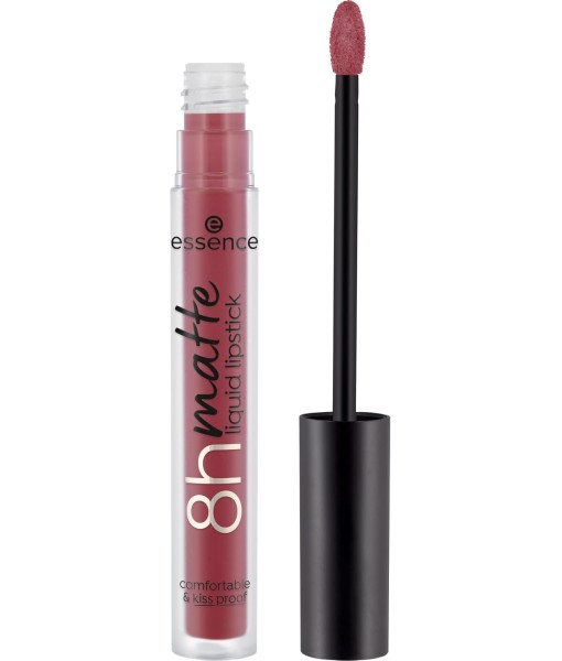 essence stay 8h matte liquid lipstick 08 dark berry