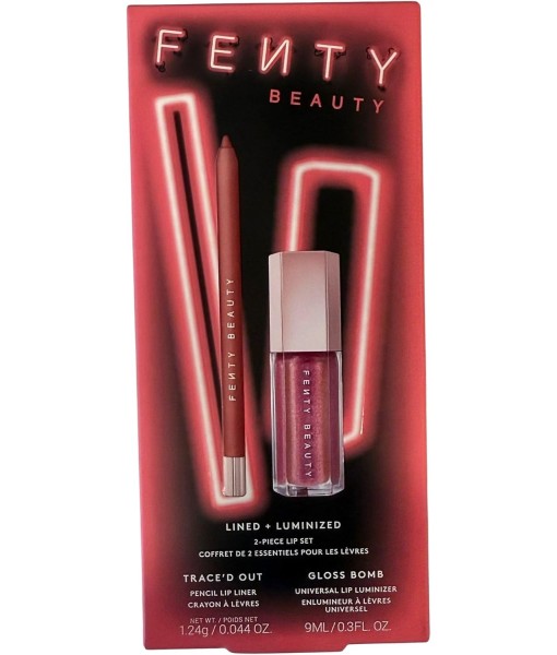 fenty beauty 2 piece lip set riri + grape splash