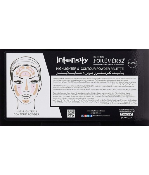 Forever52 Intensity Highlighter And Contour Powder Palette Fhc001 