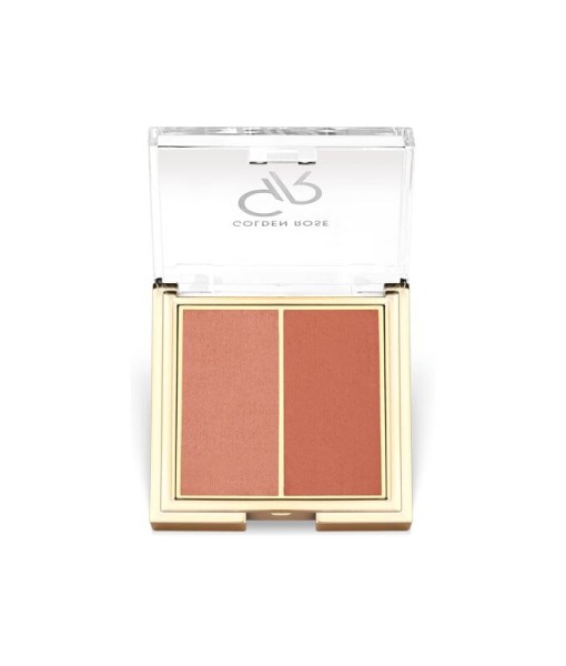 golden rose iconic blush duo 02 peachy coral 