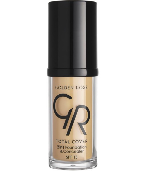 golden rose total cover foundation & concealer 30ml 15