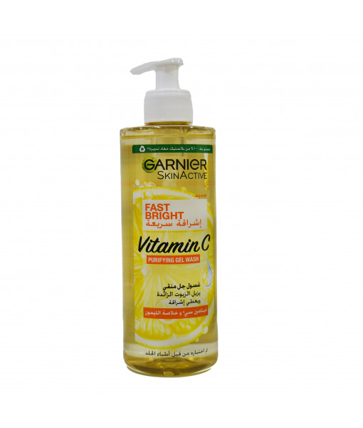 garnier fast bright vitamin c purifying gel wash 400ml