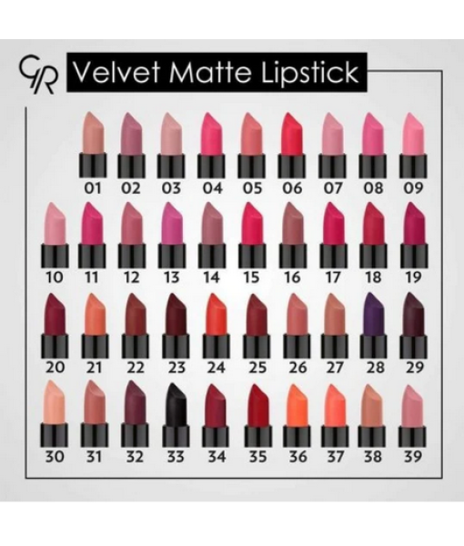 golden rose velvet matte lipstick 05