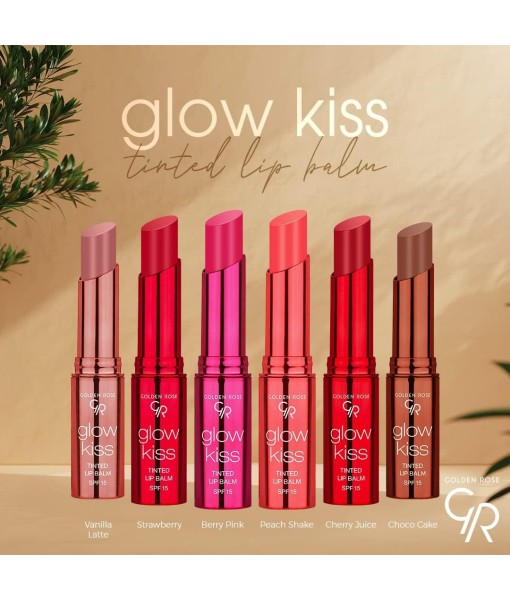 golden rose glow kiss tint lip balm strawbery 02