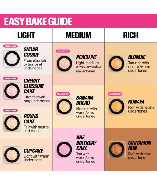 hudabeauty baby Bake Loose Baking & Setting Powder pound cake 6g