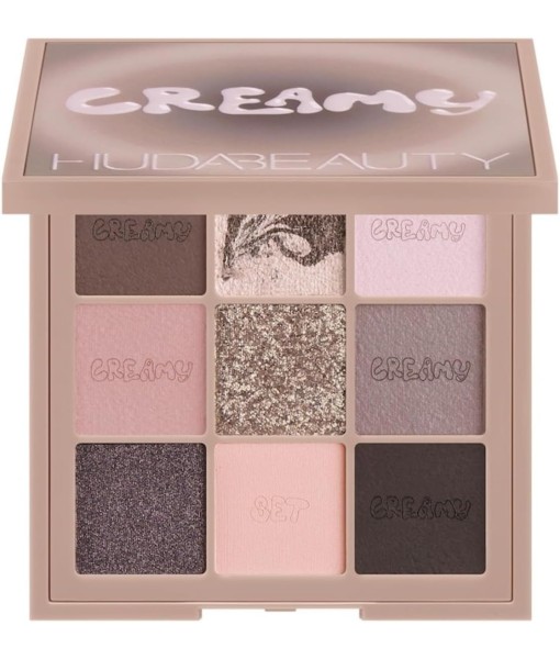 hudabeauty creamy eyeshadow palette obsessions greige creamy 