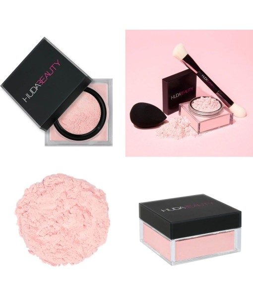 hudabeauty Easy Bake Loose Baking & Setting Powder cherry blossom cake