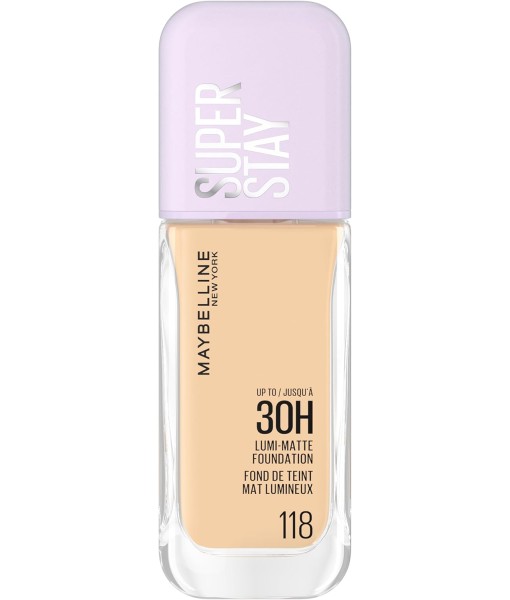 maybelline superstay matte foundation 118