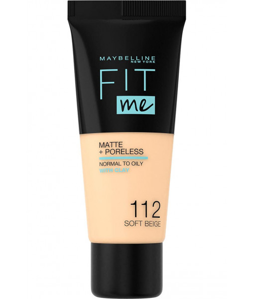 maybelline FIT ME® MATTE + PORELESS FOUNDATION 112 soft beige