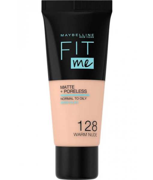 maybelline  FIT ME® MATTE + PORELESS FOUNDATION 128 warm nude