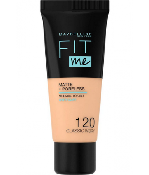 maybelline  FIT ME® MATTE + PORELESS FOUNDATION 120 classic ivory