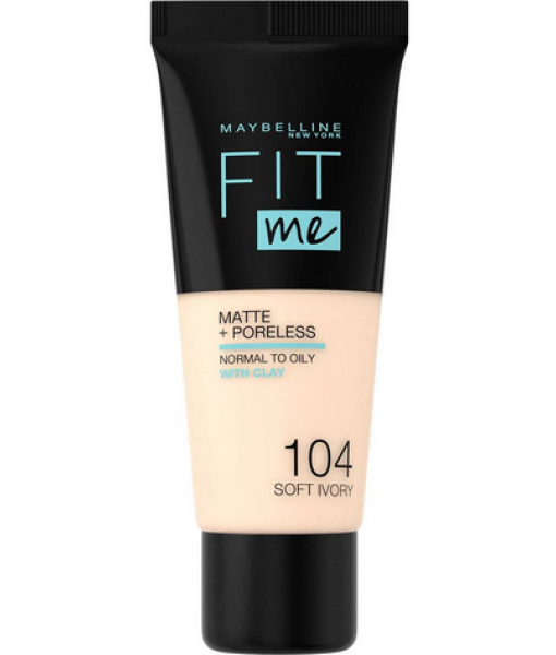 maybelline  FIT ME® MATTE + PORELESS FOUNDATION 104 soft ivory