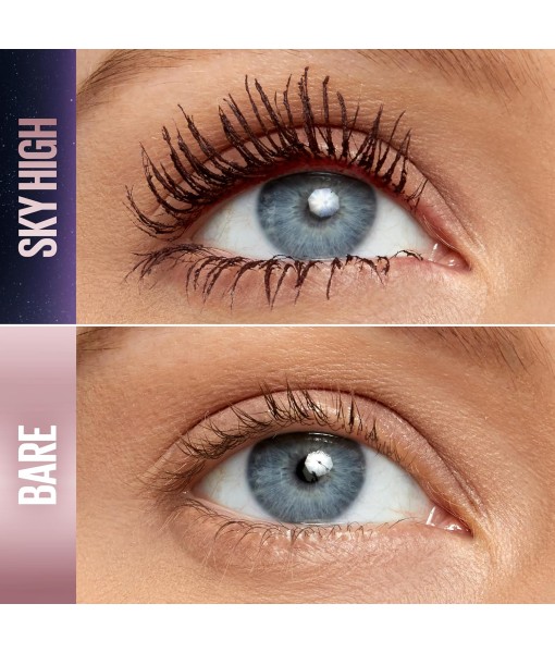 maybelline cils Sensational Sky High burgundy haze mascara
