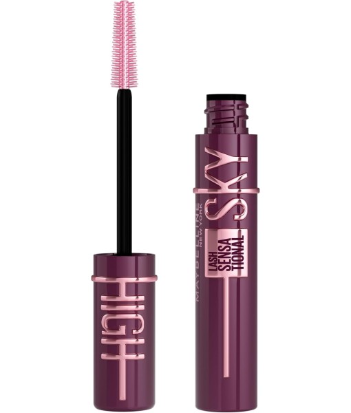 maybelline cils Sensational Sky High burgundy haze mascara