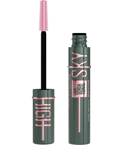 maybelline cils Sensational Sky High green altitude mascara