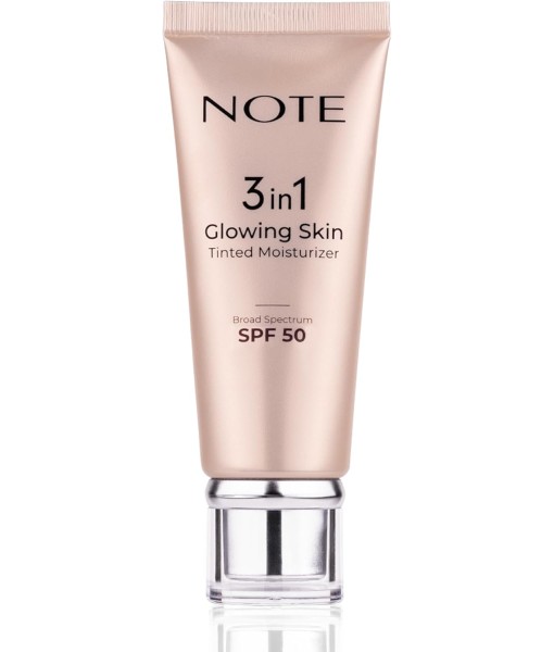 note 3 in 1 glowing skin tinted moisturizer n10 spf50 30ml