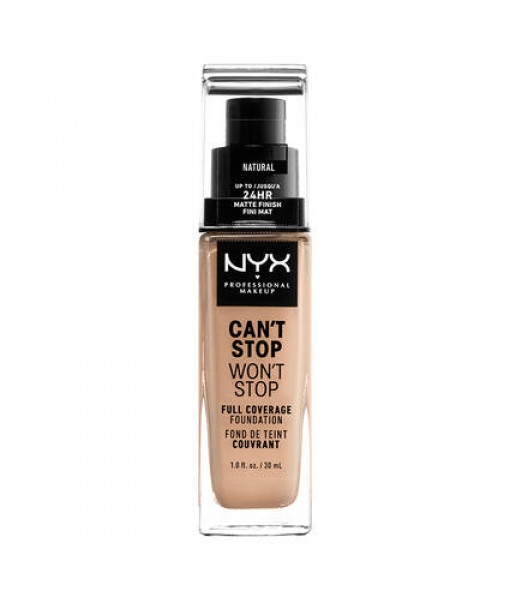 nyx can't stop foundation natural