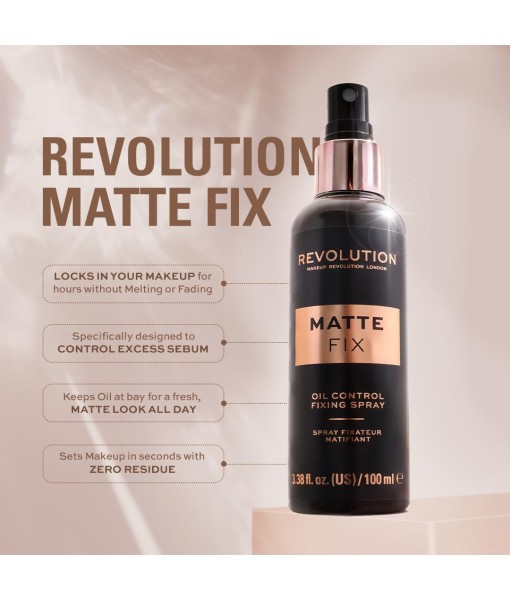 revolution oil control matte fixing spray 100ml