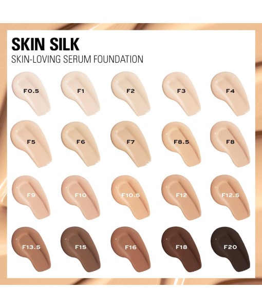 revolution skin silk serum foundation f2