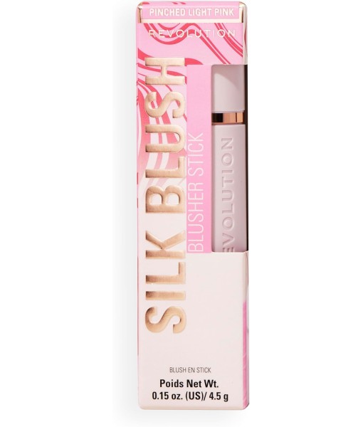 revoltion silk blusher stick pinched light pink