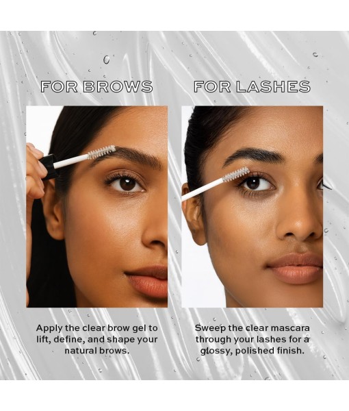 revolution glossy fix clear gel mascara