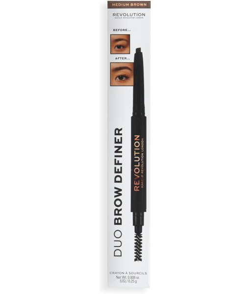 revolution duo brow definer medium brown