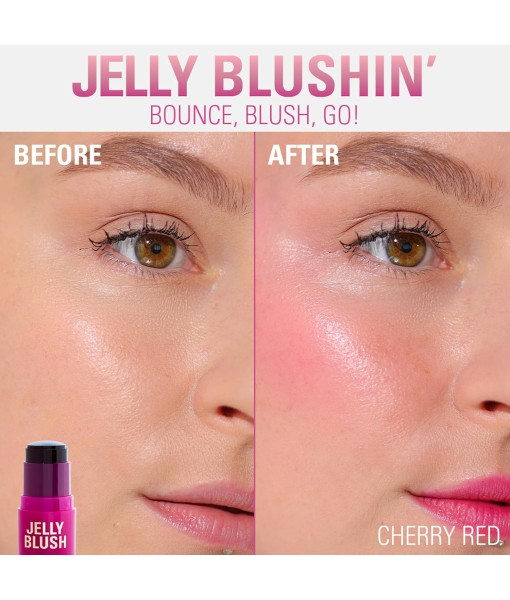 revolution jelly blush lip & cheek stain cherry