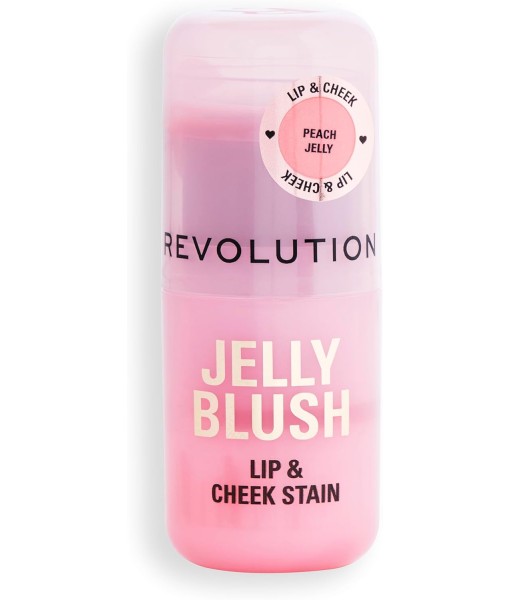 revolution jelly blush lip & cheek stain peach 
