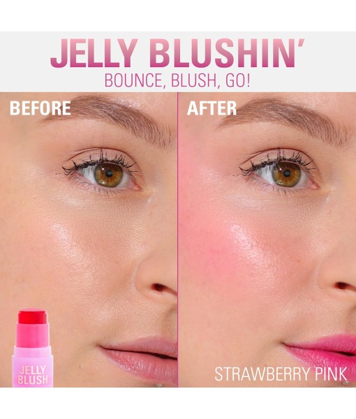 revolution jelly blush lip & cheek stain strawberry