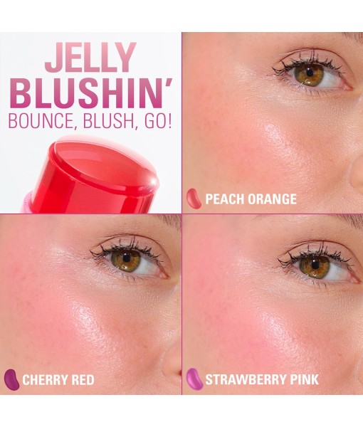 revolution jelly blush lip & cheek stain strawberry